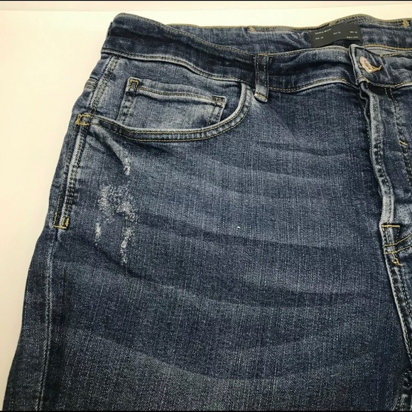 Zara Man distressed blue denim jeans size 36 - Picture 6 of 6